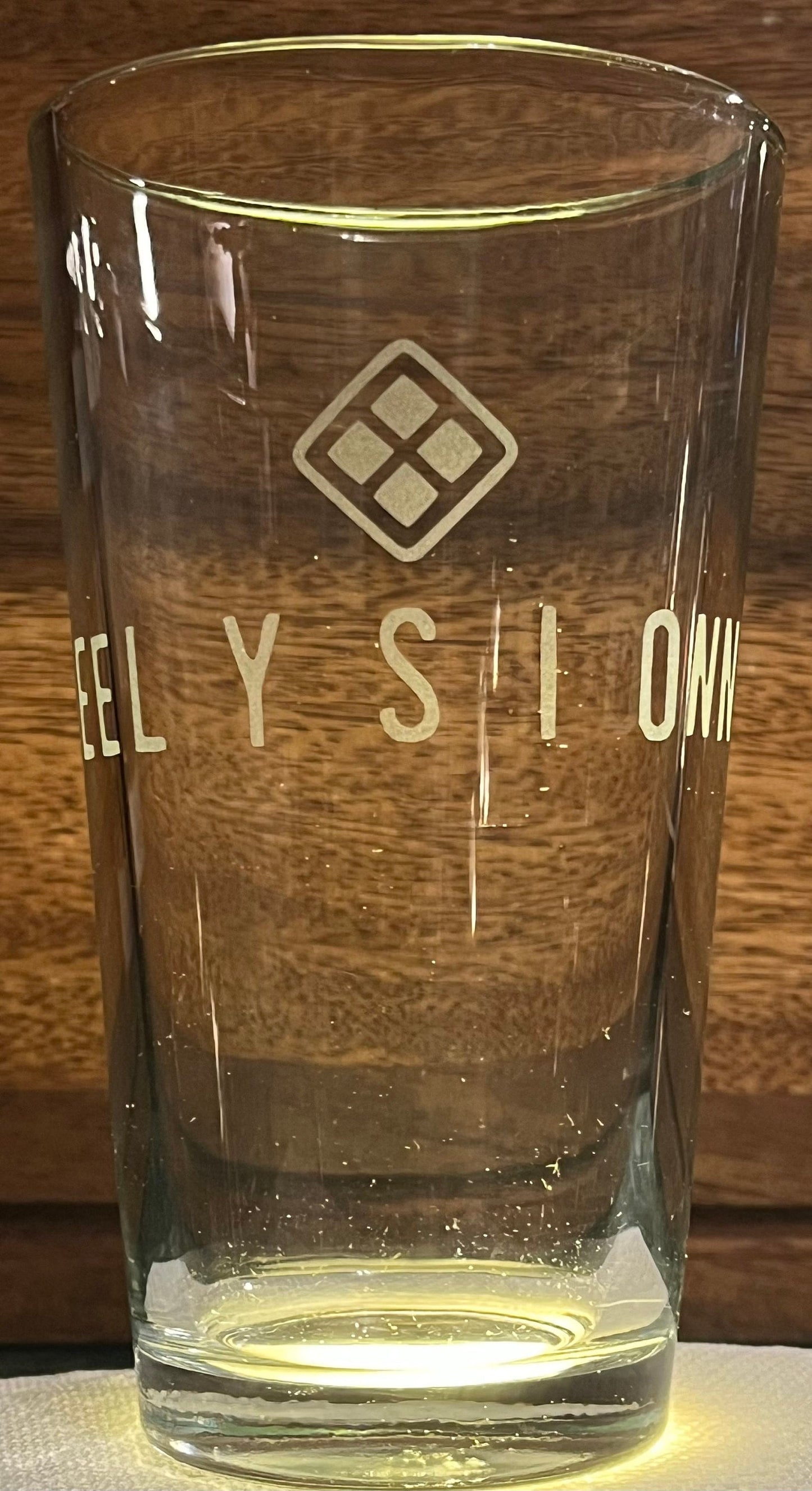 Nikke Manufacturer Logo Etched Pint Glass - Tetra Line / Elysion / Missilis / Pilgrim