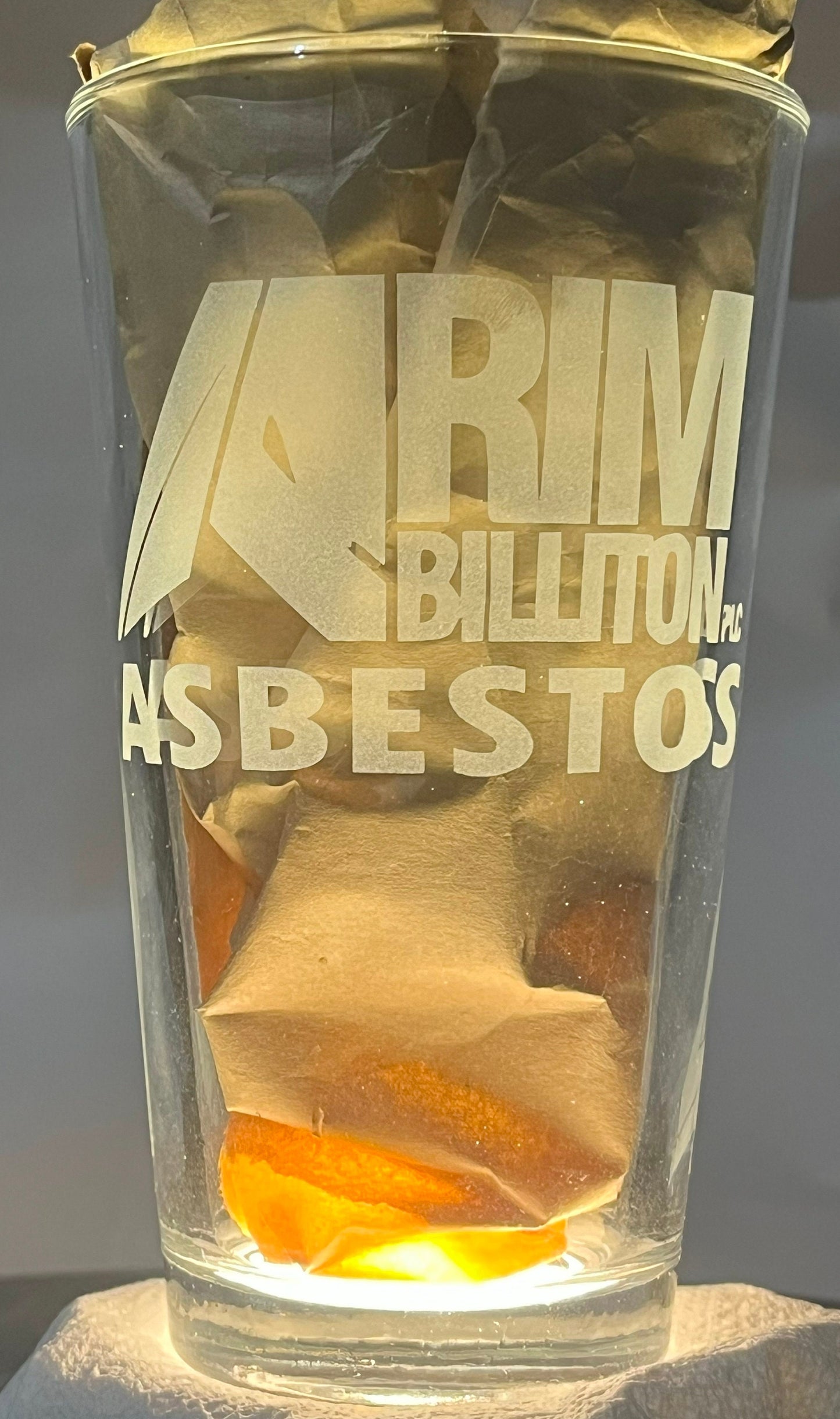 Arknights - Asbestos | Etched Pint Glass