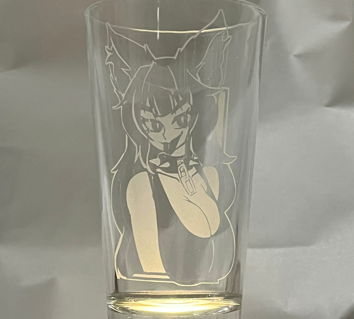 Artvein x Akuma Miko | Etched Pint Glass