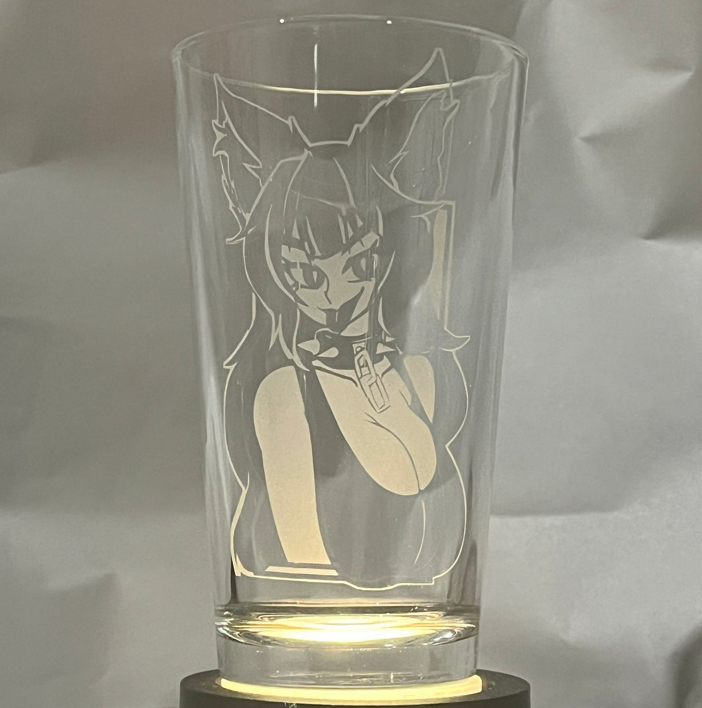 Artvein x Akuma Miko | Etched Pint Glass