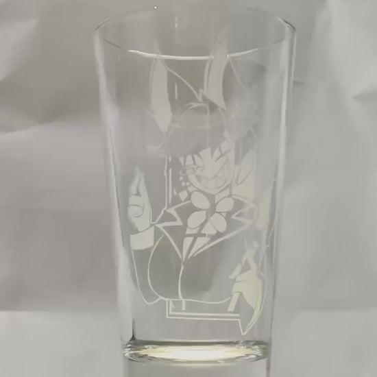 Hazbin Hotel - Female Alastor | Etched Pint Glass