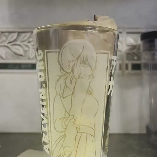 Chainsaw Man - Yoru / Asa | Double Sided Etched Pint Glass