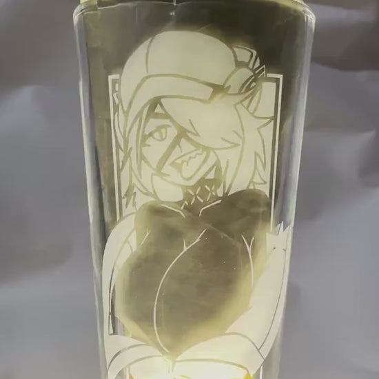 Arknights - Asbestos | Etched Pint Glass