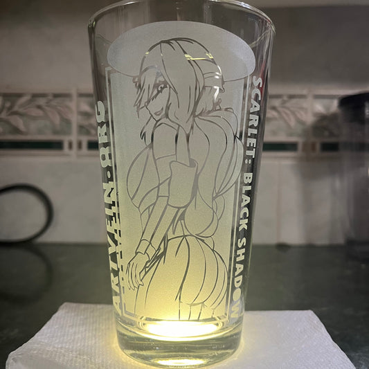Nikke: Goddess of Victory - Scarlet Black Shadow | Etched Pint Glass