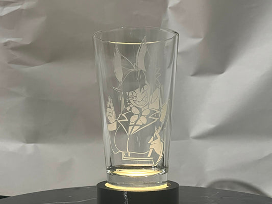 Hazbin Hotel - Female Alastor | Etched Pint Glass
