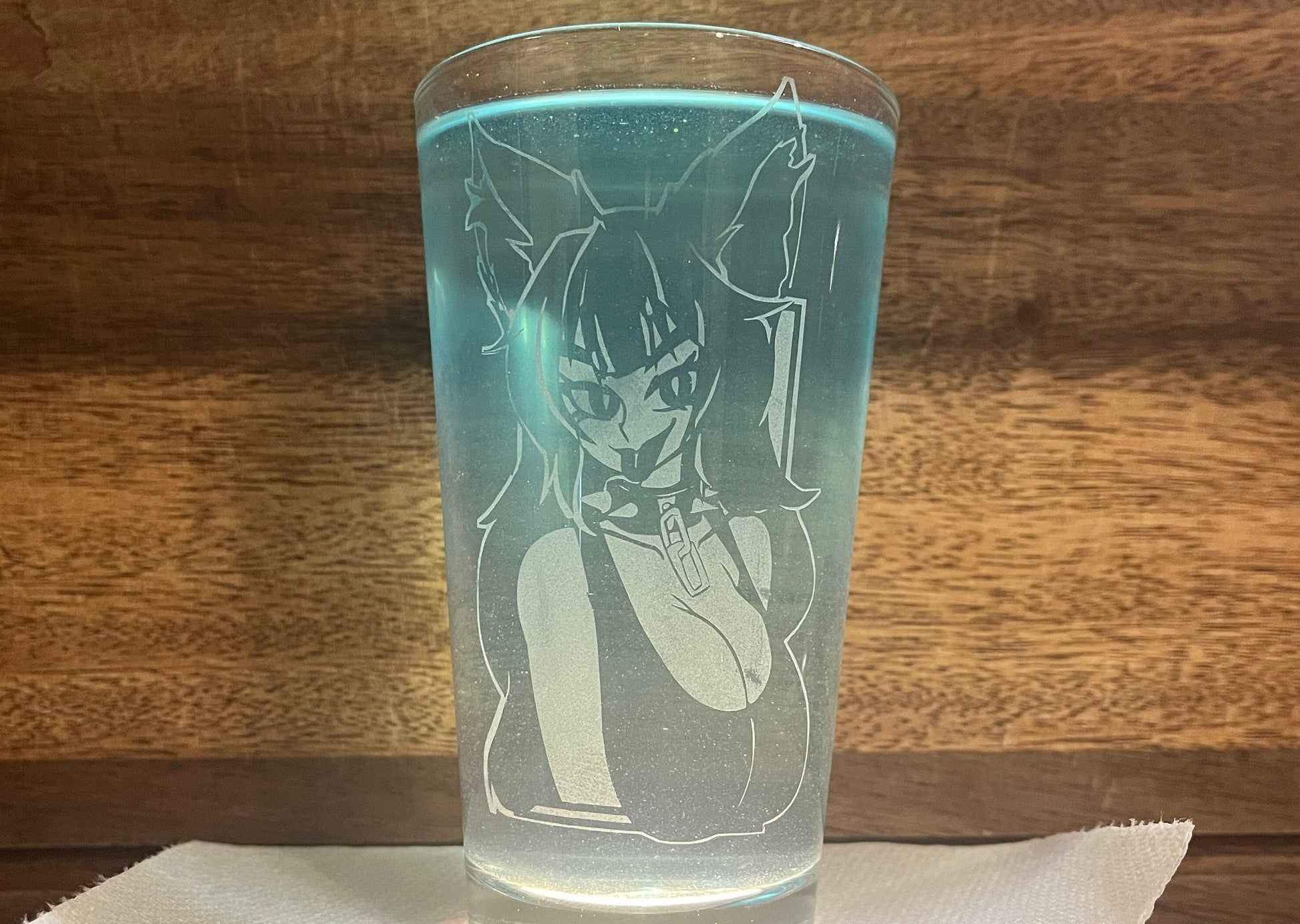 Artvein x Akuma Miko | Etched Pint Glass